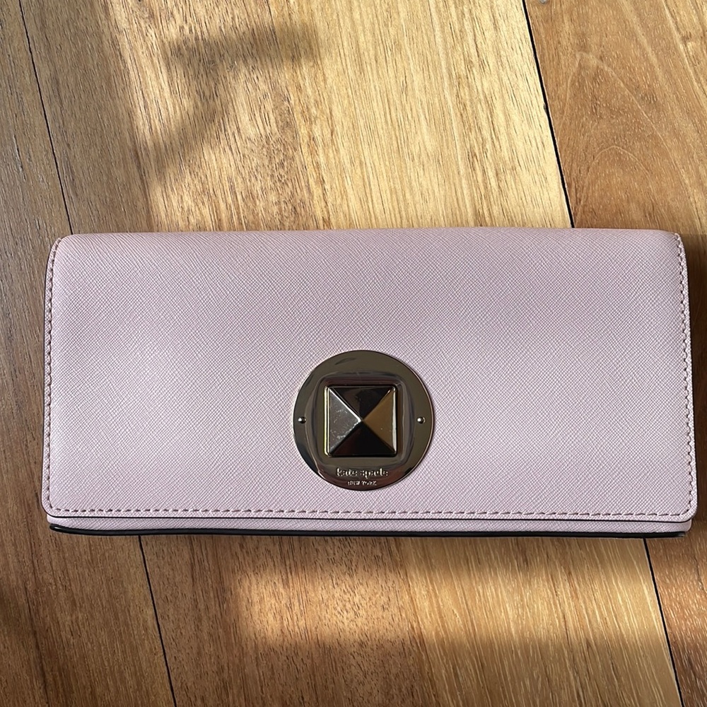 Pale pink Kate Spade clutch - NWOT